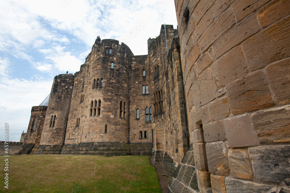 The Alnwick Castle, Most Famously Known As Hogwarts Castle In The Harry Potter Series; Alnwick, England