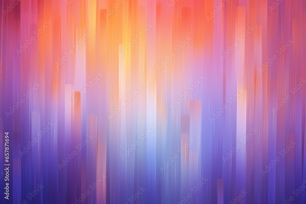 Blurred backdrop with abstract vertical pattern shapes and colors. Luminous textured background for vibrant presentations. Generative AI