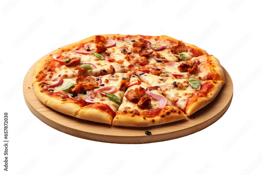Pizza Isolated on Transparent Background