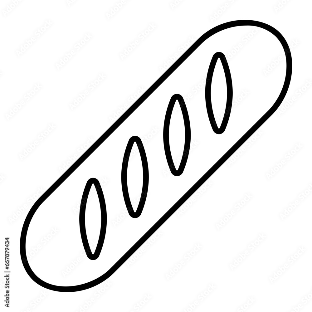 Bread Outline Icon Bread Outline Icon
