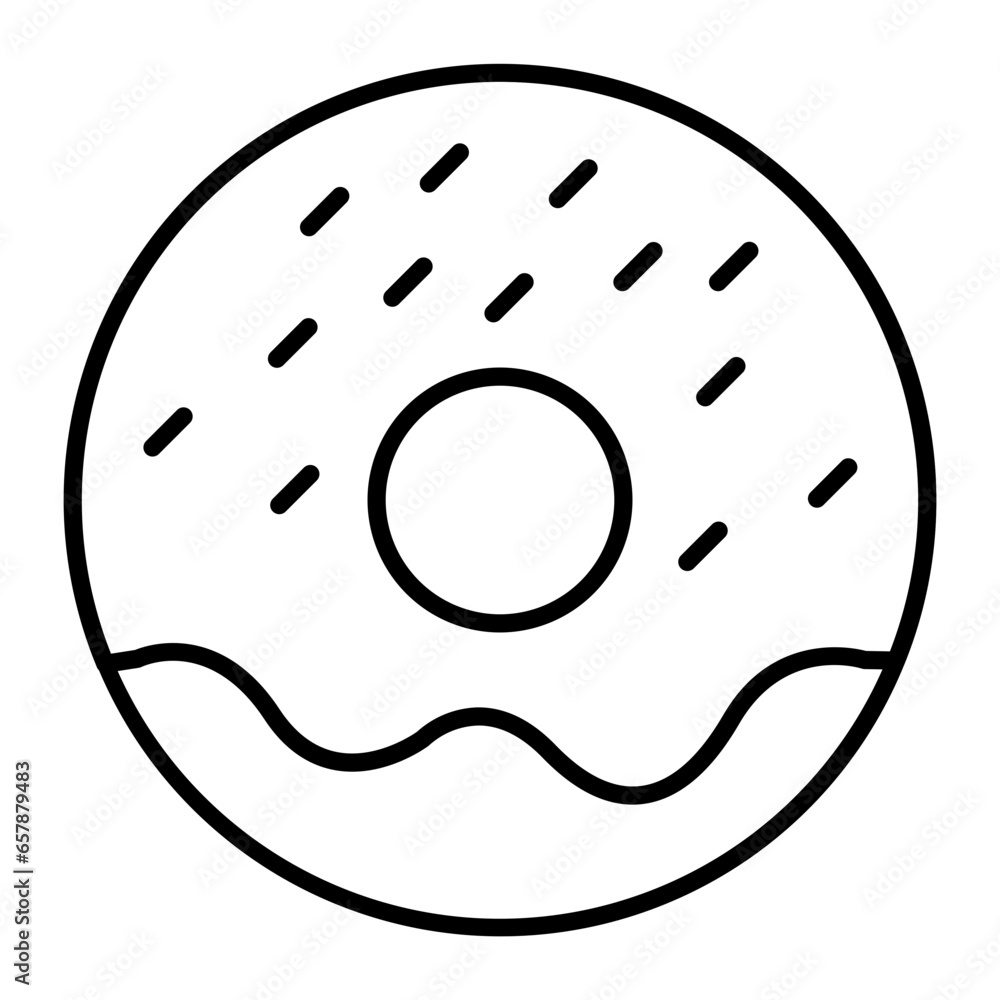 Donut Outline Icon Donut Outline Icon