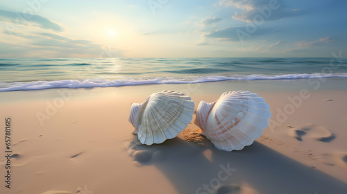 seashells on the beach