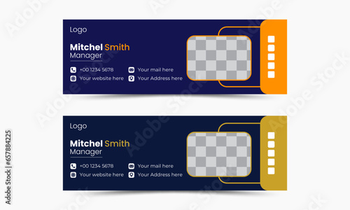minimalist email signature template.