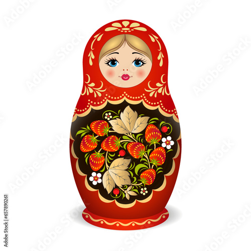 Russian dolls - matryoshka. Vector illustration