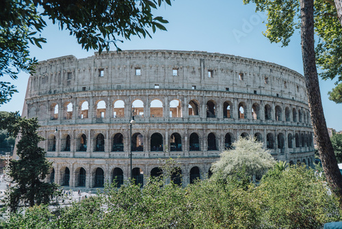 colosseum, view from the park colle oppio photo