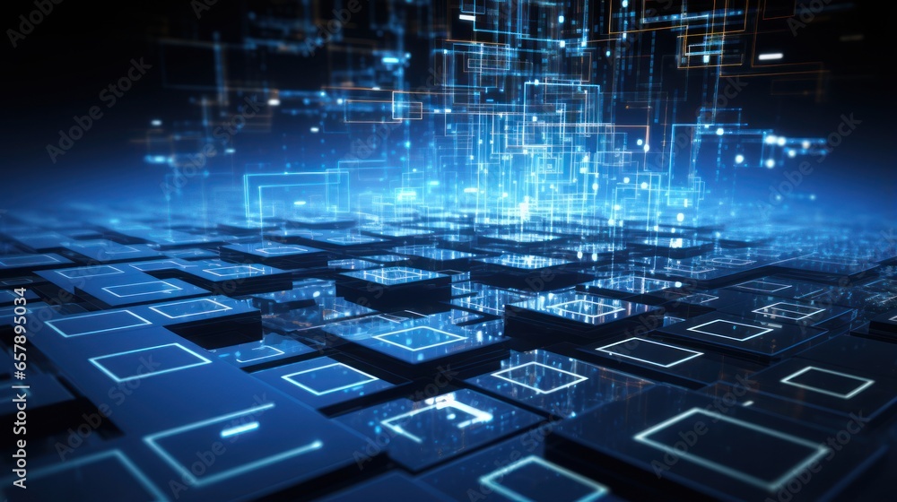 Visualize an IT technology background that represents the forefront of digital innovation and progress Visualize an IT technology background that represents the forefront of digital innovation and progress