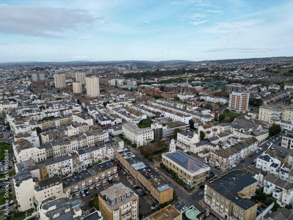 Brighton St Georges Road Aerial view Drone shot