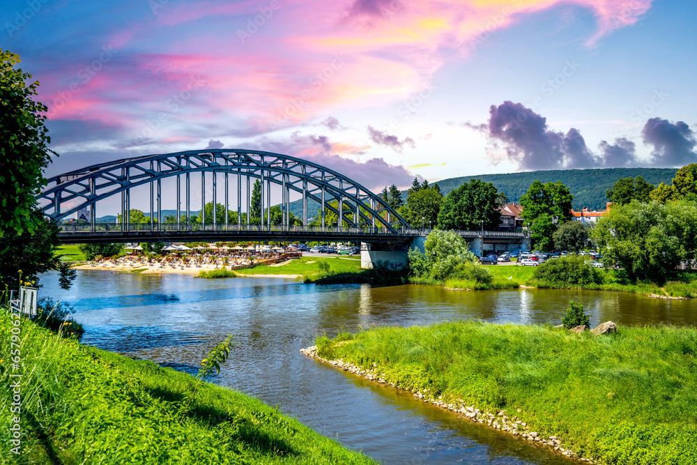 Fototapeta premium Altstadt, Rinteln, Niedersachsen, Deutschland 