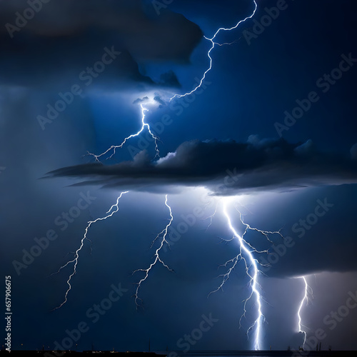 Awe-inspiring images of lightning, thunder, and dramatic cloudscapes in nature.