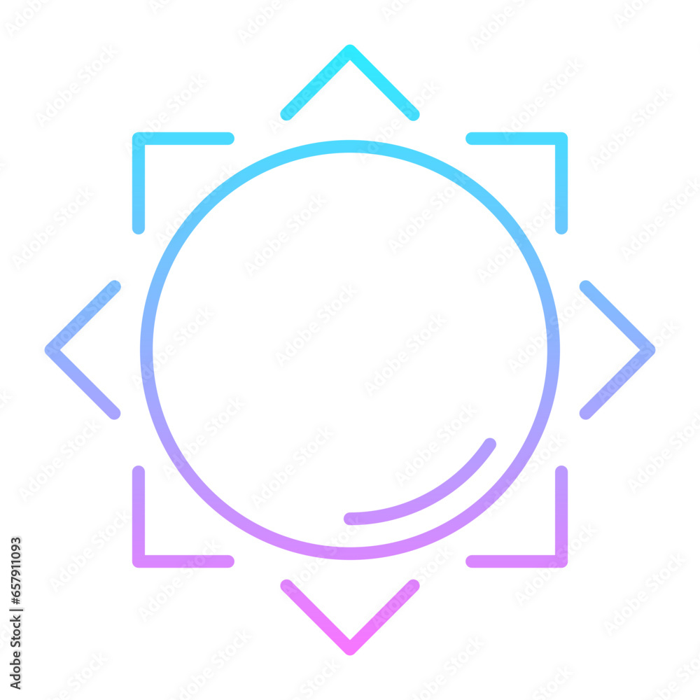 Sun Gradient Icon Sun Gradient Icon
