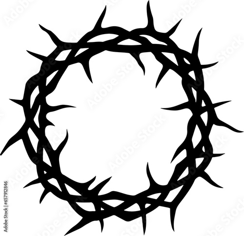 Crown of Thorns SVG, Crown of Thorns vector, Easter SVG
