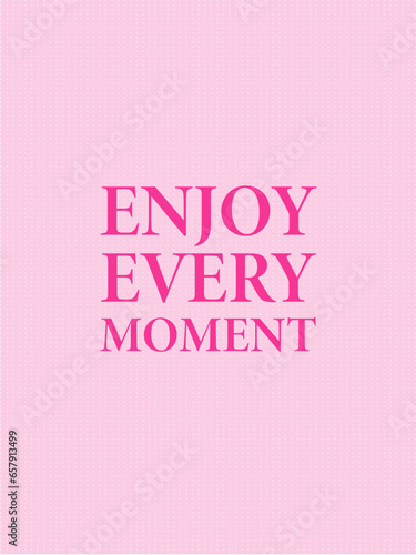 Affirmation pink barbie background vector. Banner design with text. Illustration for prints, wall art, cover, poster