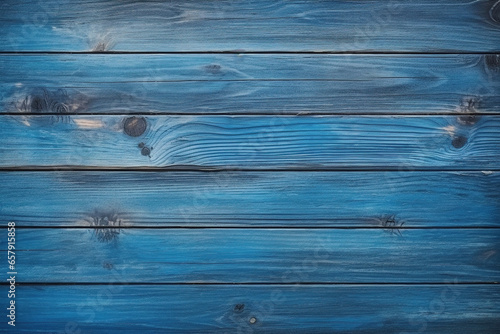 Wood texture background  blue wooden planks. Grunge washed wood table pattern top view