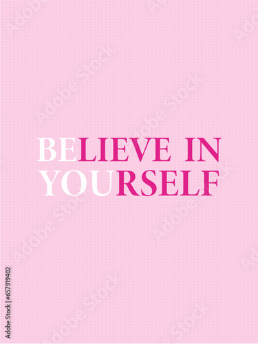 Affirmation pink barbie background vector. Banner design with text. Illustration for prints, wall art, cover, poster