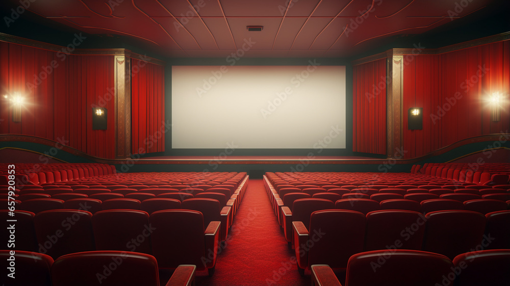 empty red cinema theater empty red cinema theater