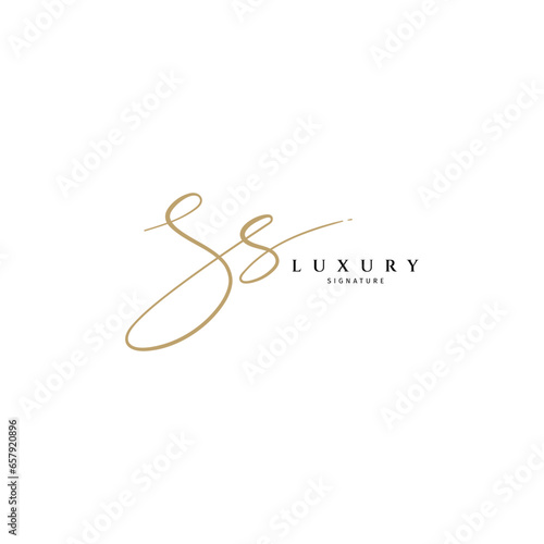 SS handwriting logo of initial signature