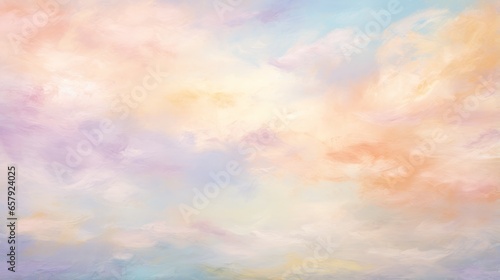 A painting of a sky filled with clouds © cac_tus