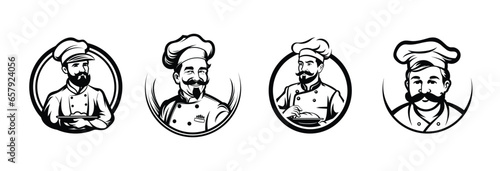 Restaurants Chef Logo and icon design