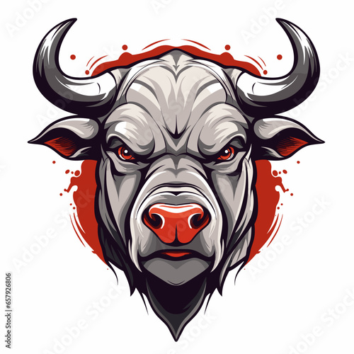 agressive bull | Generative AI