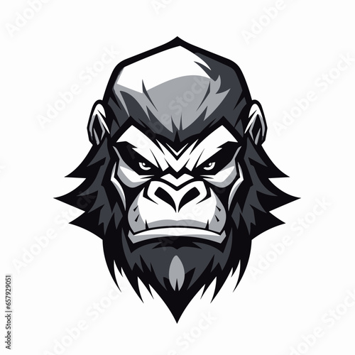 agressive gorilla | Generative AI