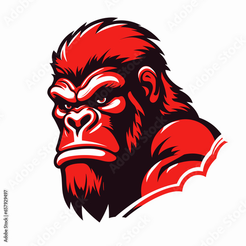 agressive gorilla | Generative AI