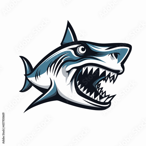 agressive shark | Generative AI