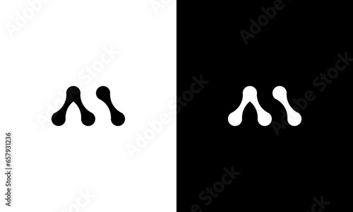 collection of initials m logo design vector illustration Very suitable for use in business consulting and technology companies