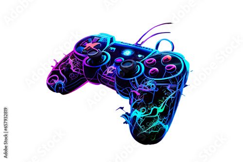 abstract video game controller icon