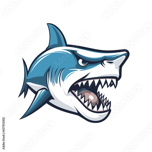 agressive shark | Generative AI