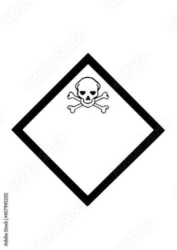 Cartel de sustancias quimica tóxica