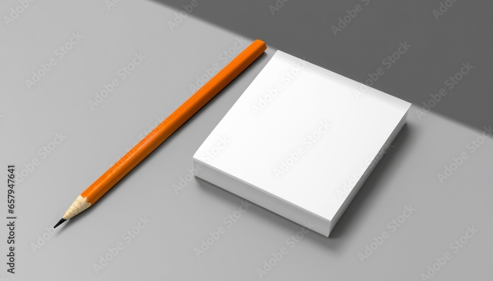 Pencil mockup concept in the corner . Pencil mockup concept in the corner .