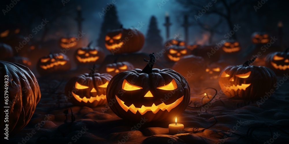 halloween pumkins jack-o-lanterns background cinematic halloween pumkins jack-o-lanterns background cinematic