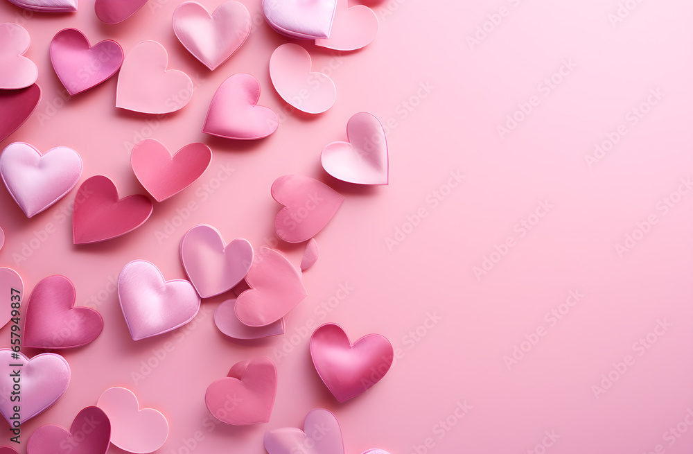 pink heart shaped background valentines day background 