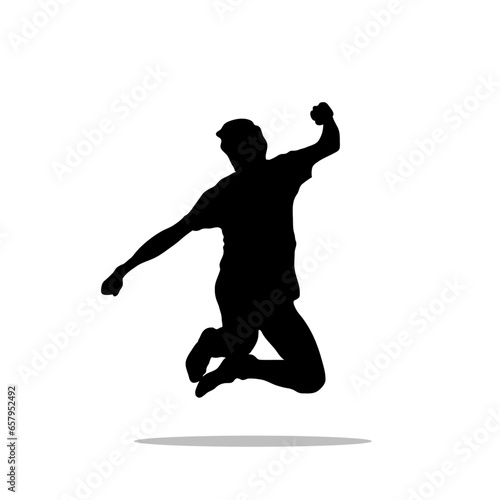 Men jumping vector png
