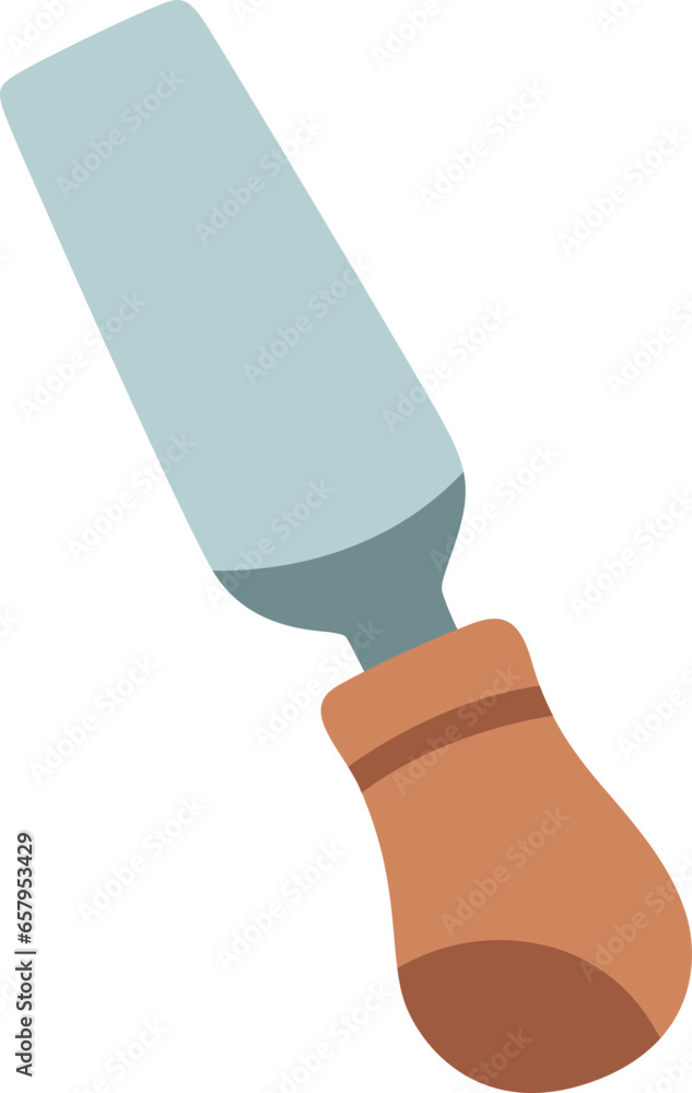 Narrow plane knife icon illustration Narrow plane knife icon illustration