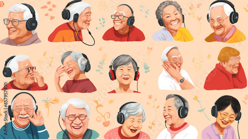 illustration of activity daily living for dementia and elderly 