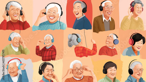 illustration of activity daily living for dementia and elderly 