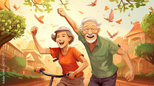 illustration of activity daily living for dementia and elderly 