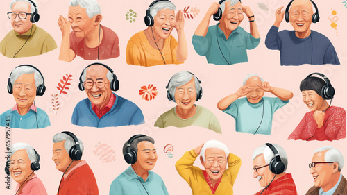 illustration of activity daily living for dementia and elderly 