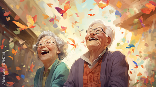 illustration of activity daily living for dementia and elderly 