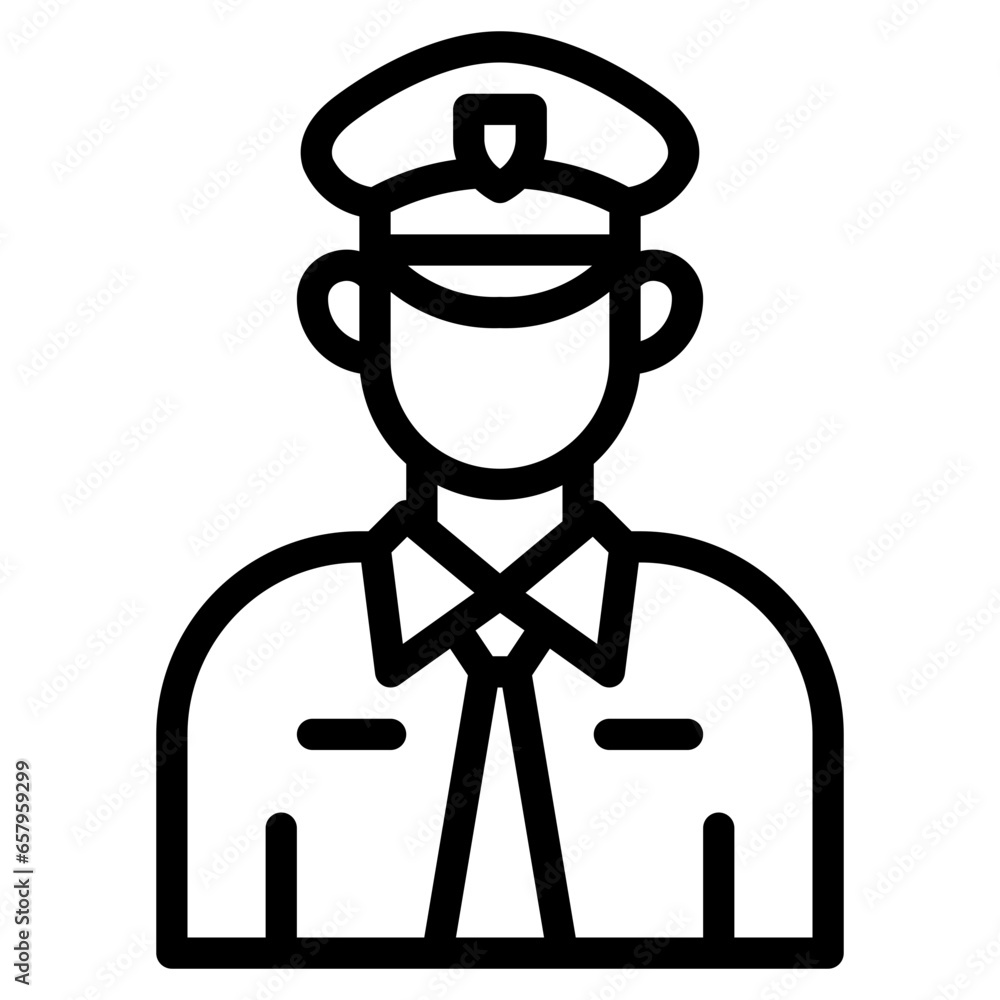 Police Icon, Line style icon vector illustration, Suitable for website, mobile app, print, presentation, infographic and any other project. Police Icon, Line style icon vector illustration, Suitable for website, mobile app, print, presentation, infographic and any other project.