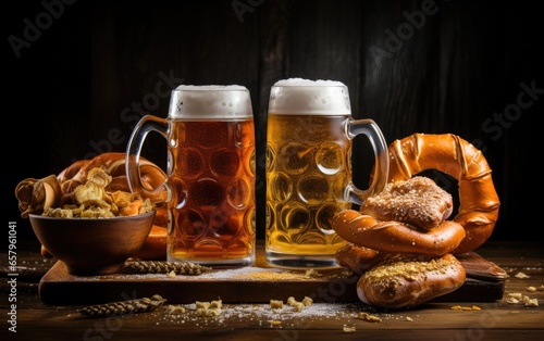 A frosty mug of fresh beer ...