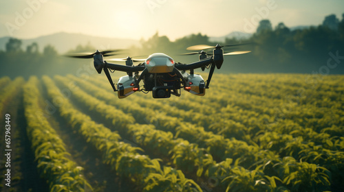 Modern agriculture uses robots to work instead of humans to create more production and reduce costs for maximum efficiency.