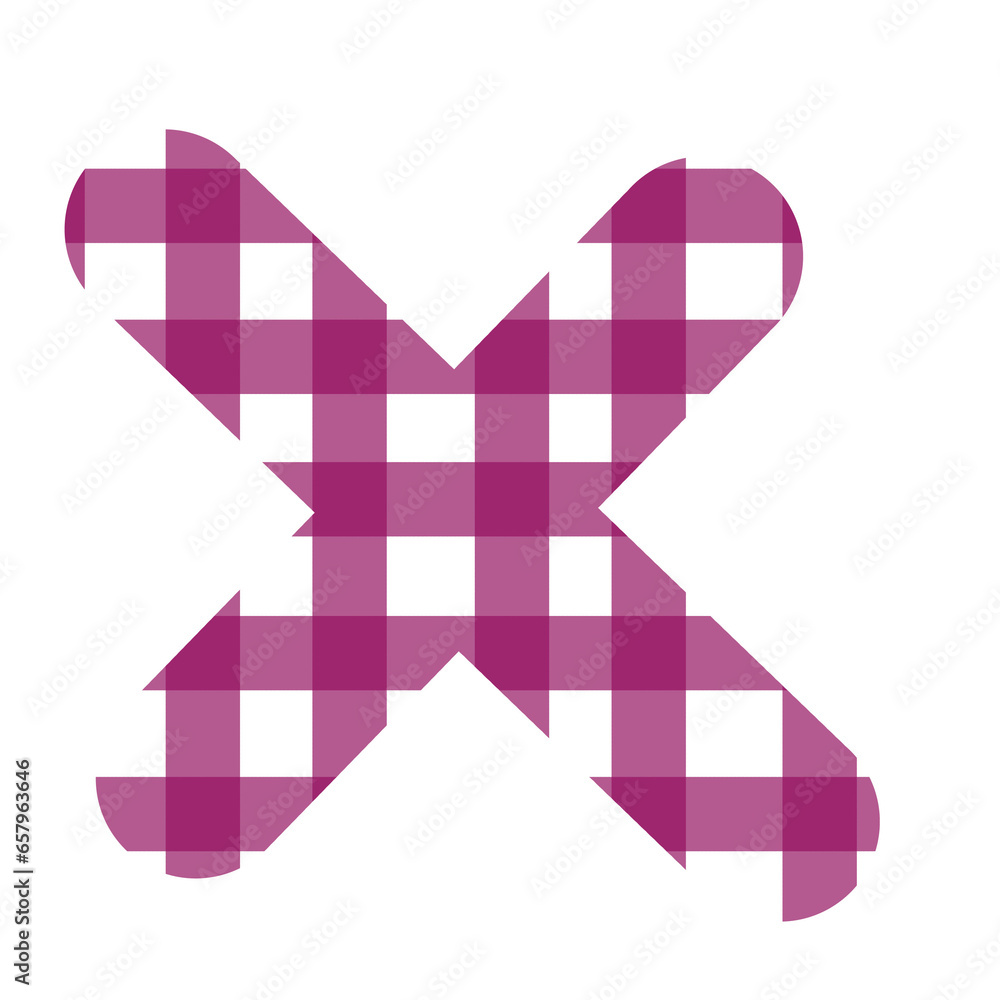 alphabet letters with gingham pattern alphabet letters with gingham pattern
