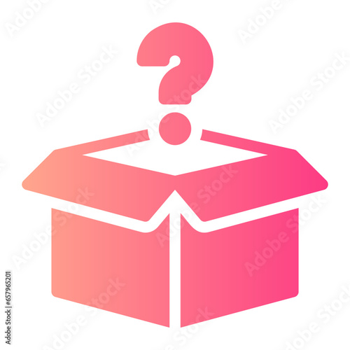 surprise box gradient icon