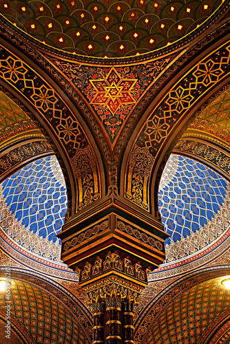 Photography Spanish Synagogue in Prague The Czech Republic