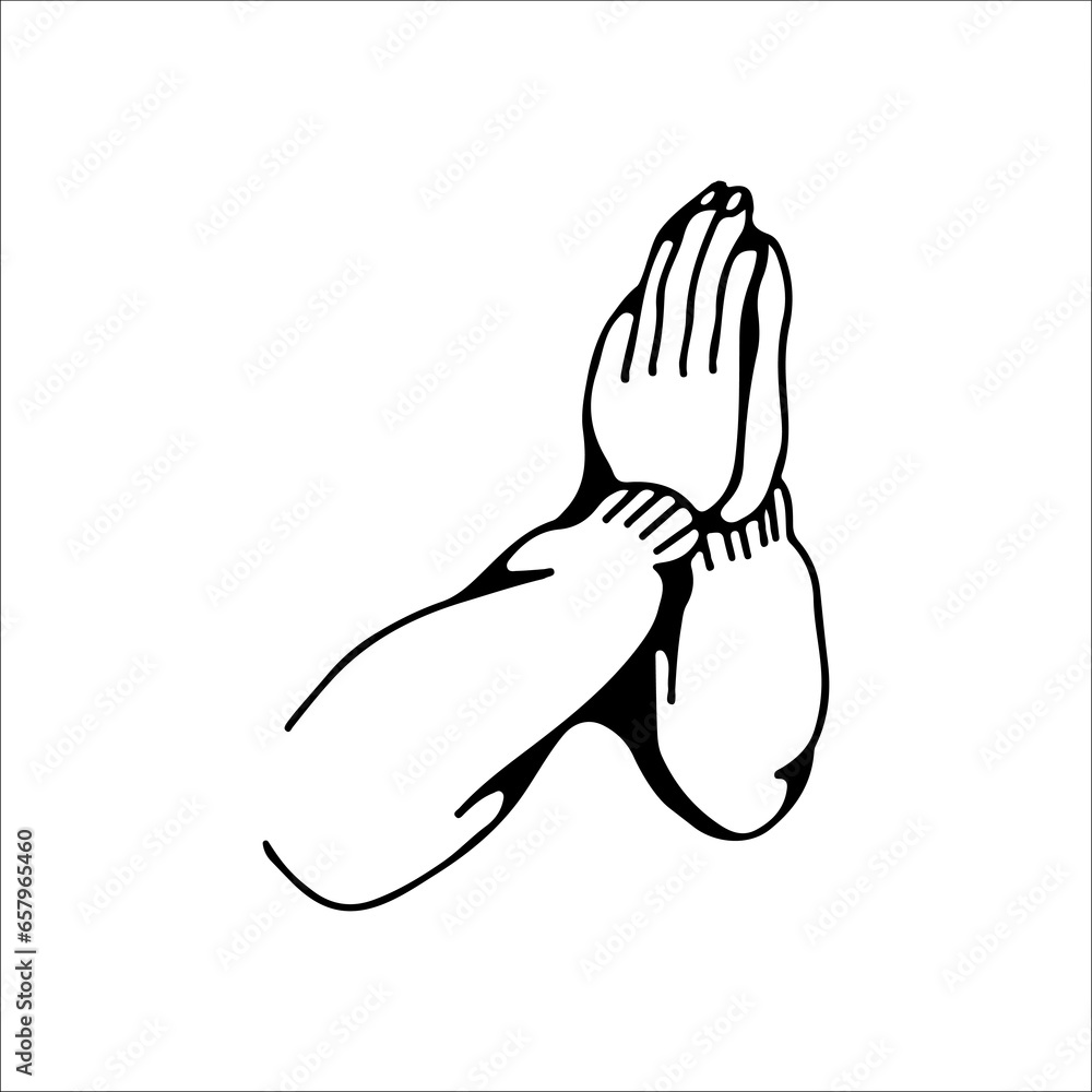vector illustration of hands praying vector illustration of hands praying