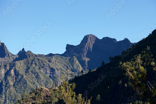 Nez de Boeuf and the three Salazes in Reunion Island