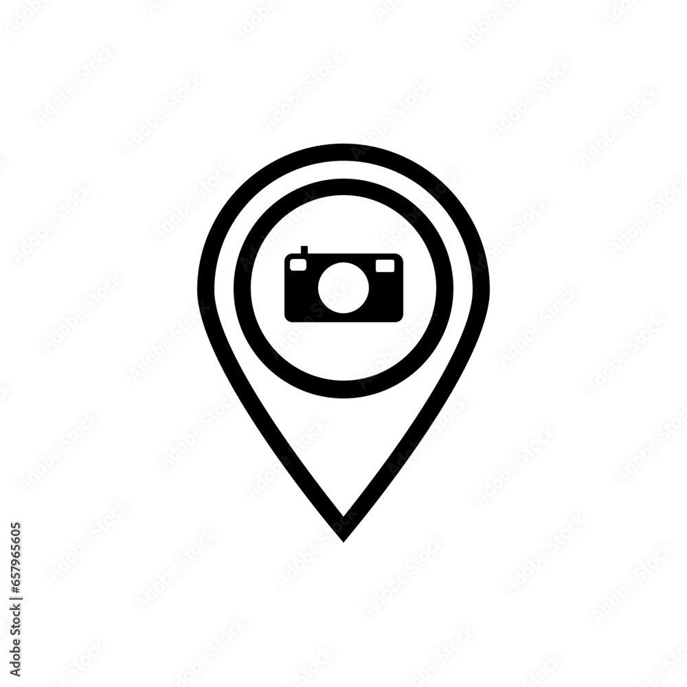 camera location pin icon camera location pin icon