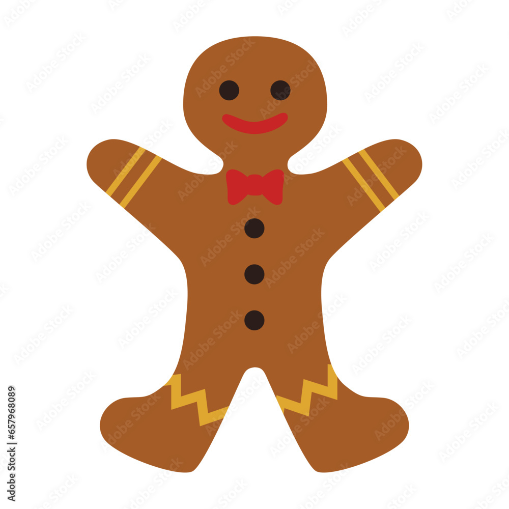 Obraz premium christmas character gingerbread man